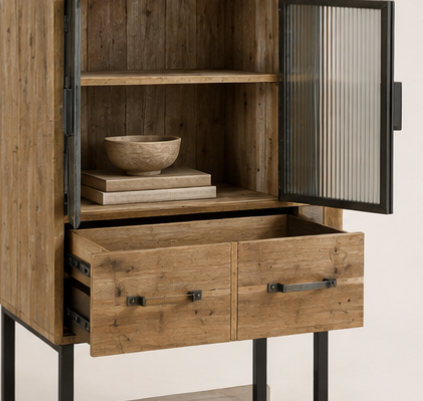 Armoire Atelier Verre Fumé